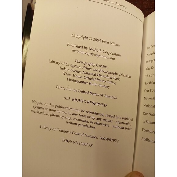 The History of Prayer in America - Hardcover By Fern Nilson - Picture 2 of 9